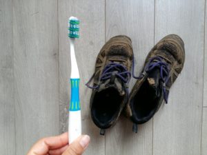 Clean your hiking and trail running shoes