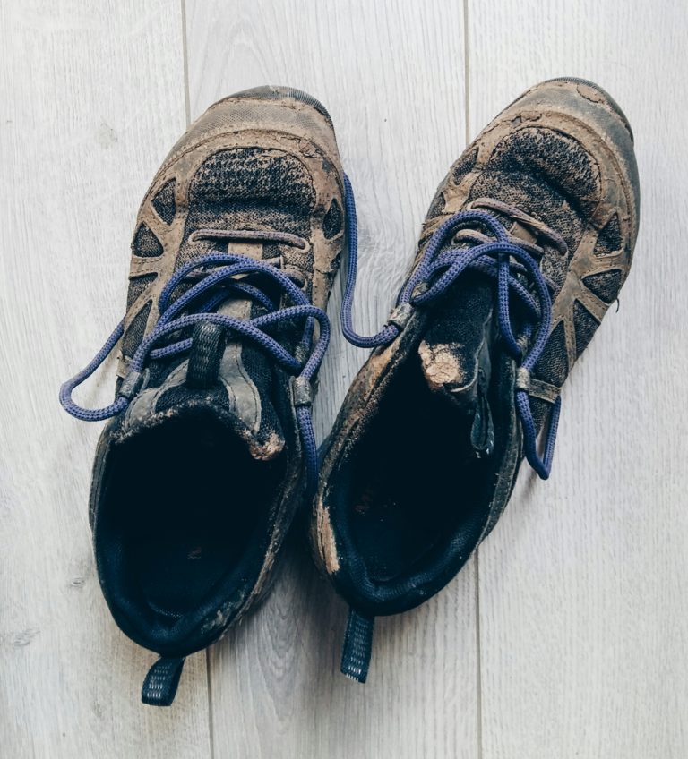 Clean your hiking and trail running shoes