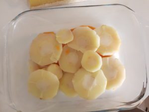 Gratin de patate douce et panais 