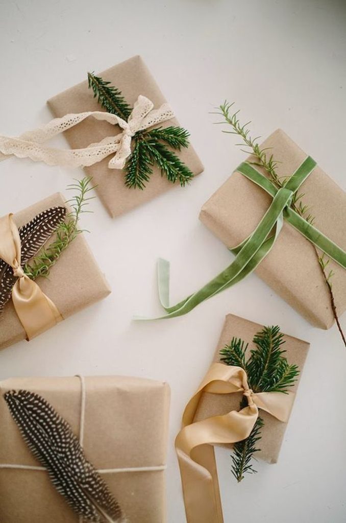 cadeaux écolo - Noël éco-responsable - decoration-papier-cadeau-kraft
