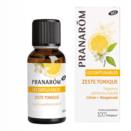 Pranarôm huiles essentielles anti-stress-Bio - Diffusion - Zeste-tonique