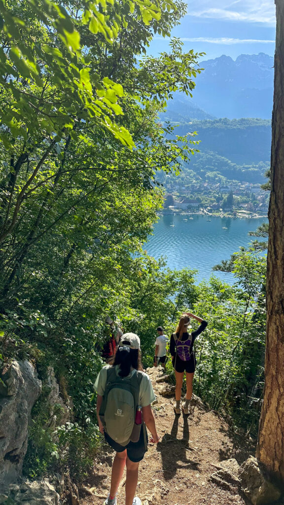 tour du lac d'annecy à pied