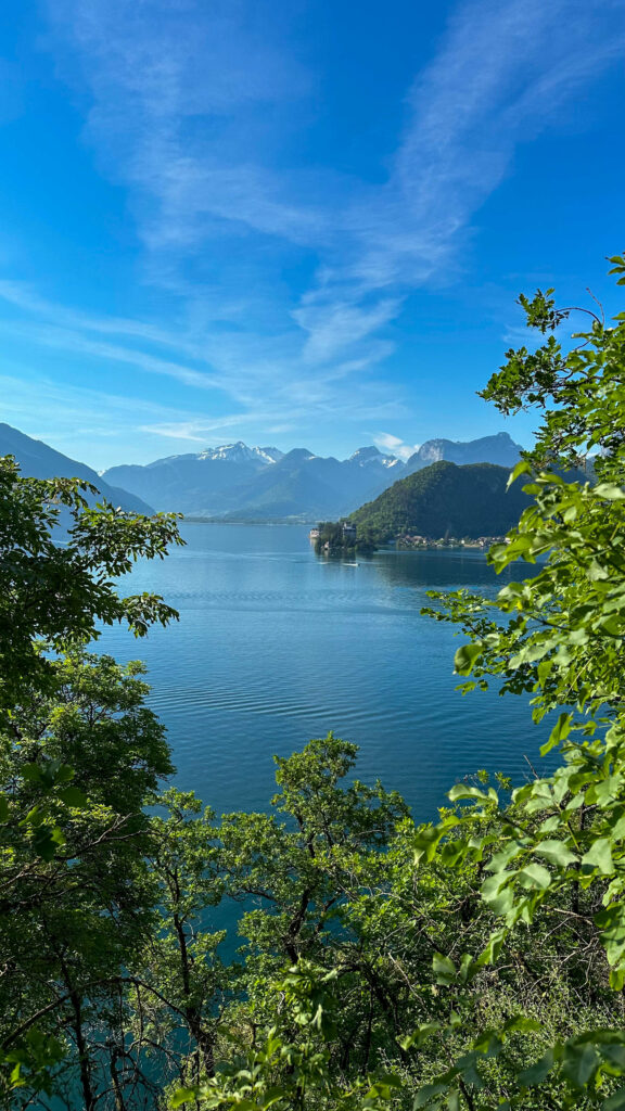 tour du lac d'annecy à pied