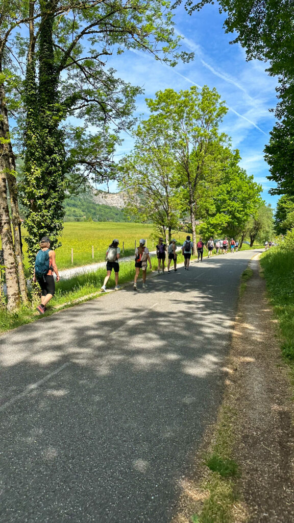 tour du lac d'annecy à pied temps